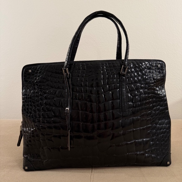 RARE Vintage Gucci (Tom Ford Era) Croco Top Handle Brief - Picture 2 of 15